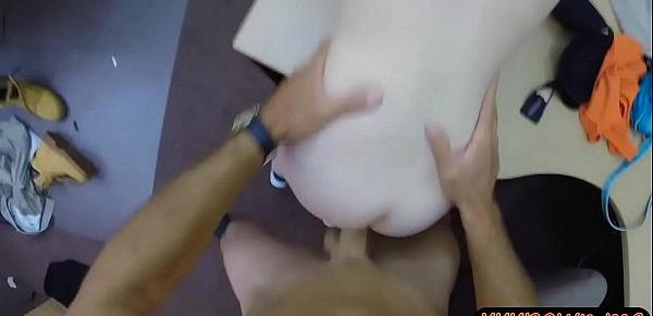  Tight babe sucks off and pounded by pervert pawn dude